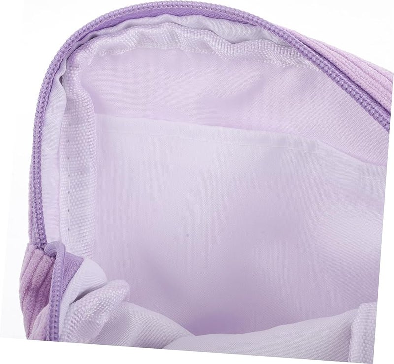 Corduroy Makeup Pouch For Women Cute Mini Purse Soft Light Period Pads Organizer - Image 3